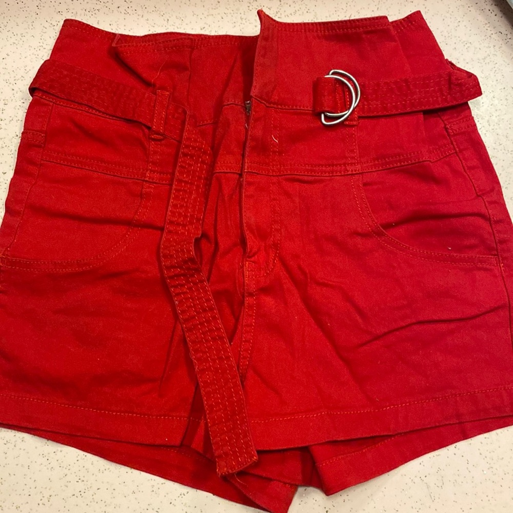 Red shorts